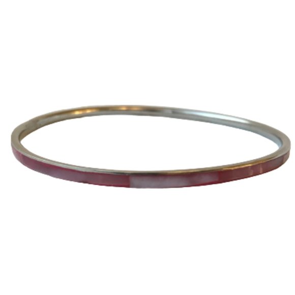 Vintage Shell Inlay Silver Boho Bangle Bracelets - Picture 11 of 16